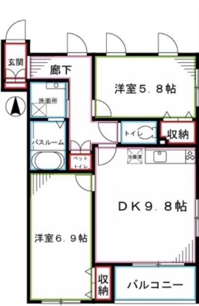 エースカⅡ 間取り