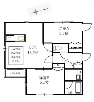 新川レジデンス 間取り