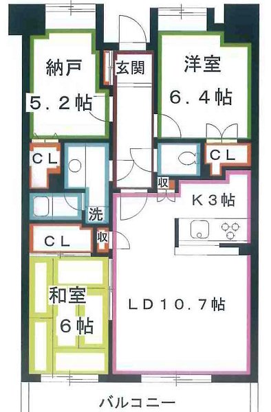 シェーヌ武蔵野 間取り