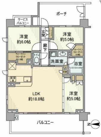 ガーラ・レジデンス三鷹シャインパークス 間取り
