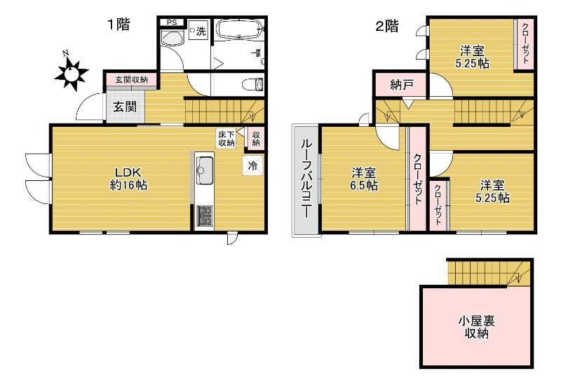 仮称）杉並区宮前３丁目戸建　B棟  間取り