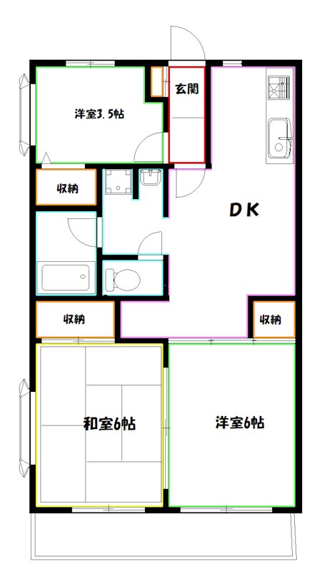 ハイツ瑞光 間取り