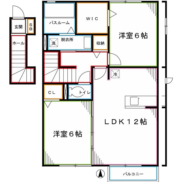 クレイドル 間取り図
