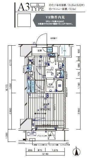 メインステージ立川Ⅴ 間取り