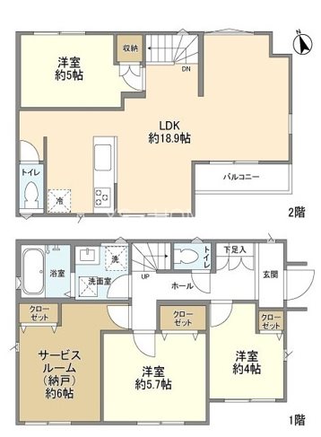 Kolet小金井貫井南 (コピー) 間取り