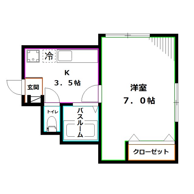 コーポよしざわ2号棟 間取り