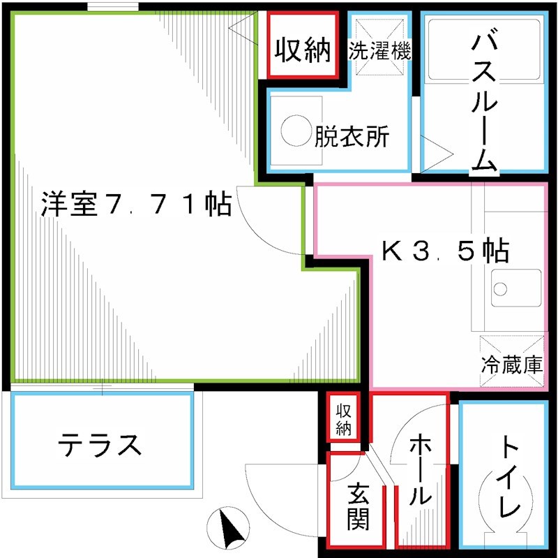 クレール国分寺  間取り
