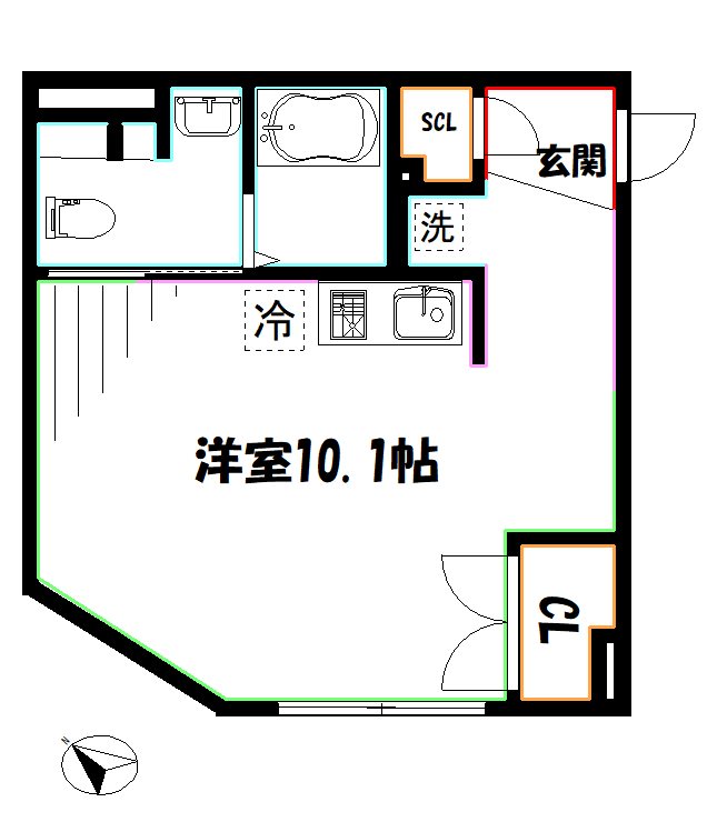 アーバンキューブ三鷹 間取り