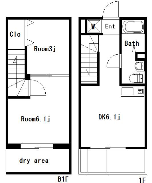 ＫＥＹ　ＰＡＲＫ南（キーパークミナミ） 間取り