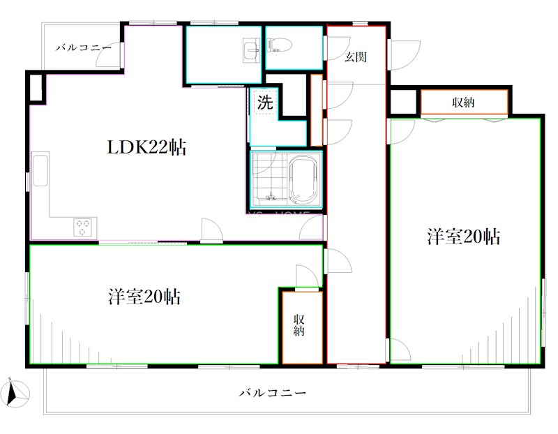 日興ビル小金井 間取り