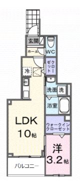 ピースフルⅢ 間取り