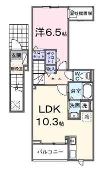 ピースフルⅢ 間取り