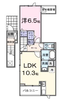 ピースフルⅢ 間取り