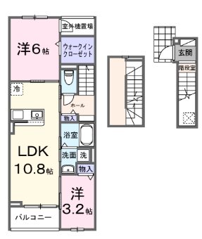 ピースフルⅢ 間取り