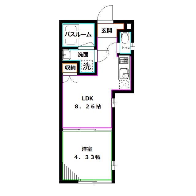 PRATIQUE西荻窪 間取り