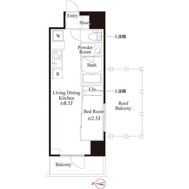 ハーモニーレジデンス東京武蔵関WEST　SIDE 間取り