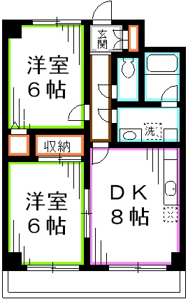 エクリーンミタカⅠ 間取り