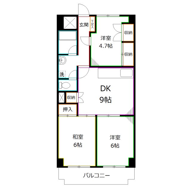 グリーンカース恋ヶ窪 間取り