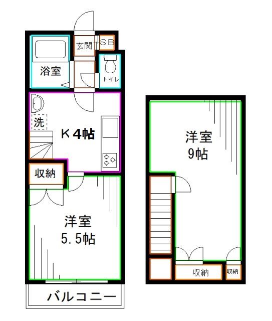 ウェンゲン上高田  間取り