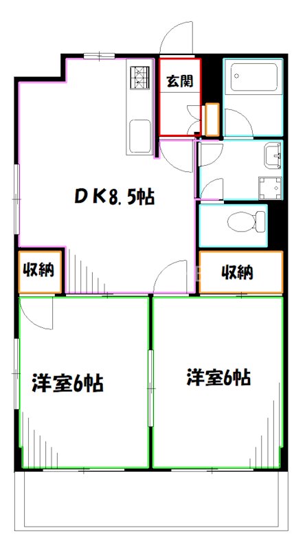 ライムかいぬま 間取り