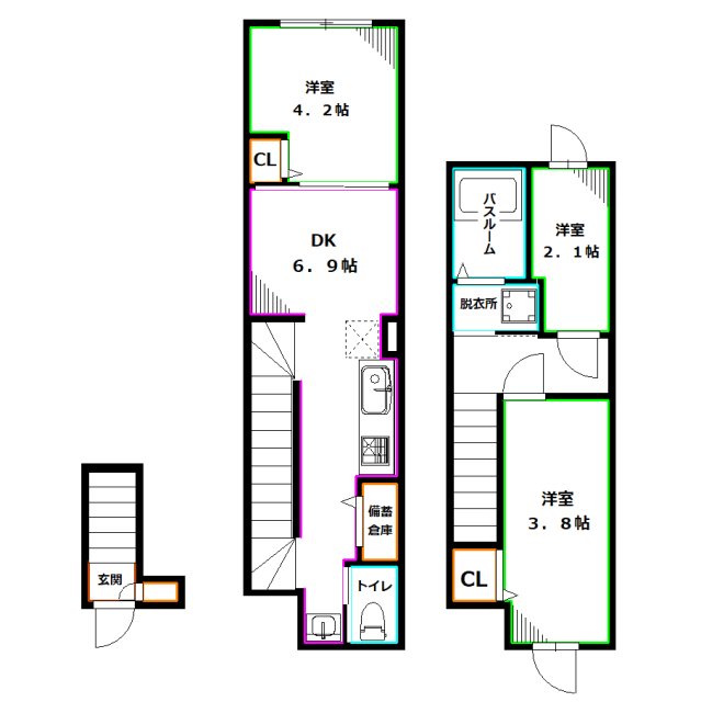 ソルナクレイシア荻窪Ⅲ 間取り