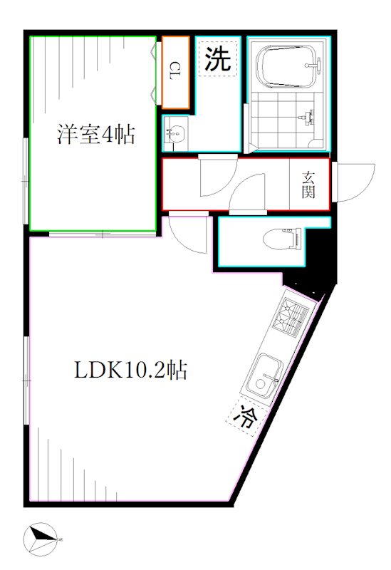 THE PALMS三鷹Ⅱ 間取り
