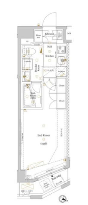 ルクレ高円寺アジールコート 間取り