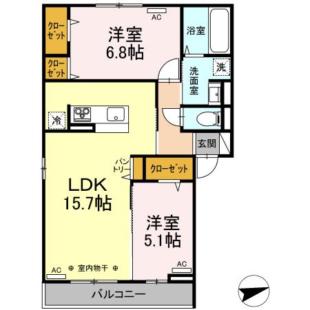 ル・スーリール田無 間取り