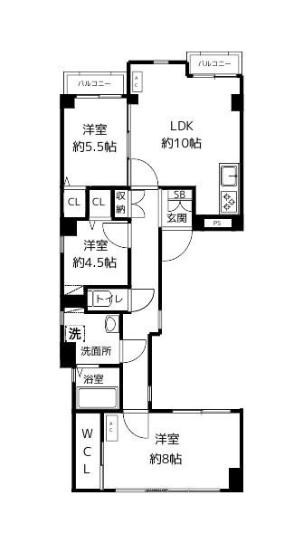 アイレスト新宿西落合 間取り