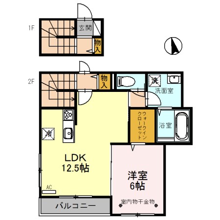 メゾン ド ボヌールB 間取り