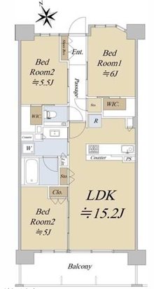 シティハウス吉祥寺北町  間取り