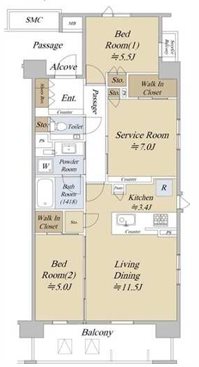 シティハウス吉祥寺北町 間取り