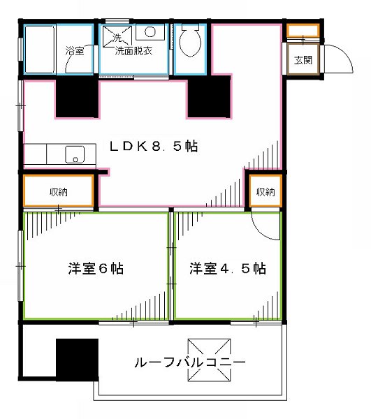 セレンティ弥生  間取り