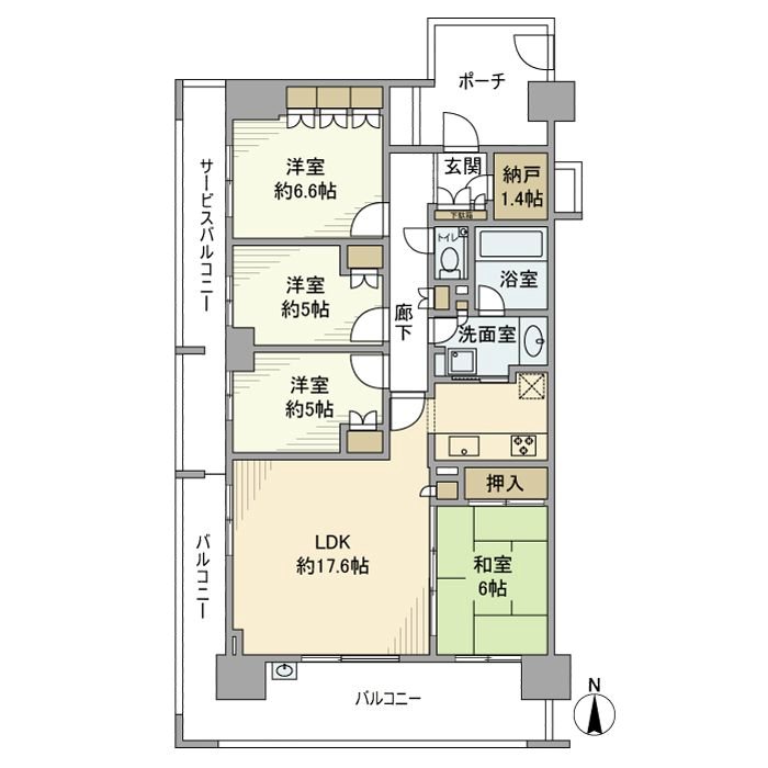 デライトシティブレスコート 間取り
