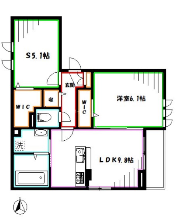 エスポワール三鷹 間取り