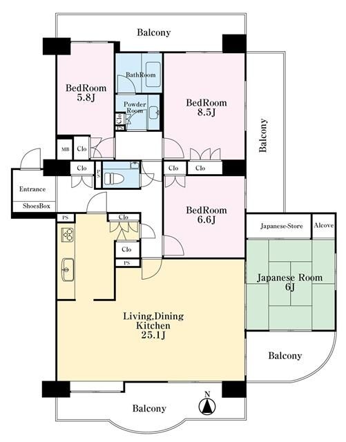 ガーデンハイツ小平１番館 間取り