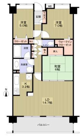 日神パレステージ石神井台 間取り