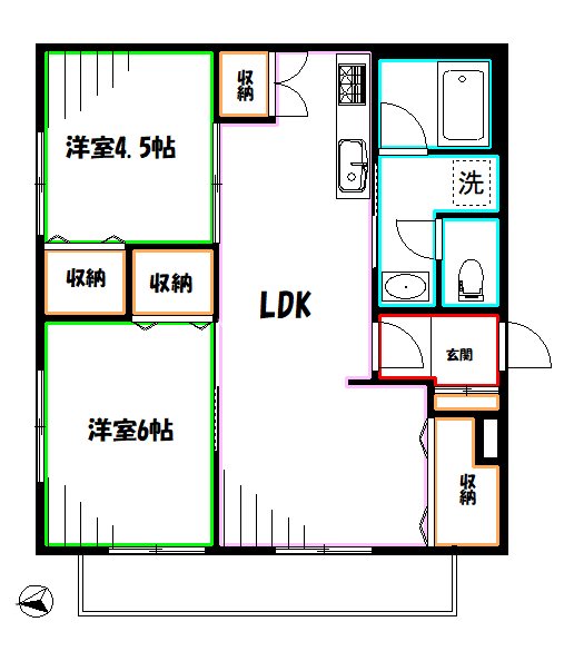 オレンジハイツ 間取り