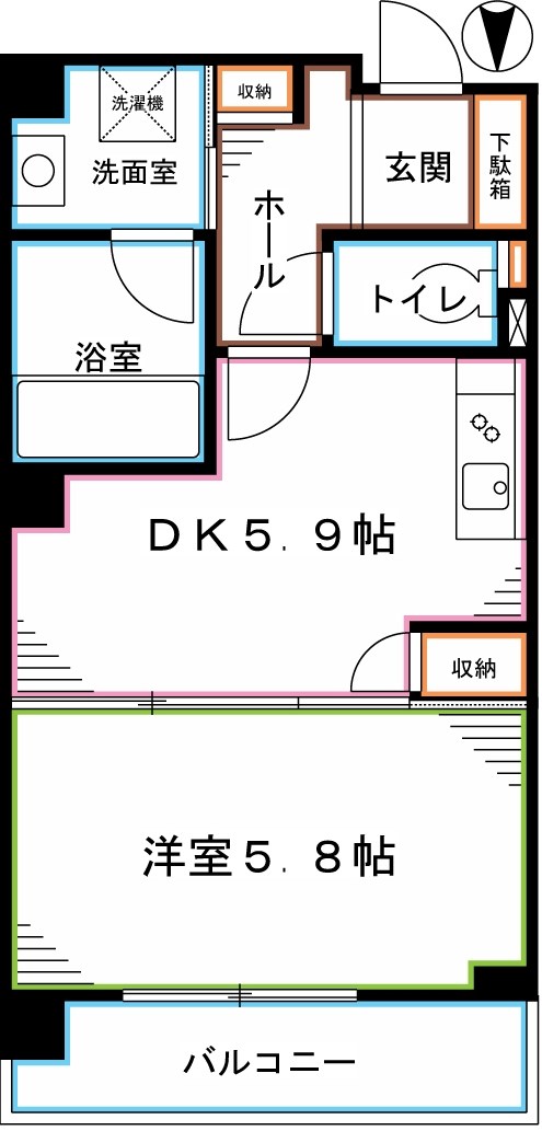 フェリーチェ国立 間取り