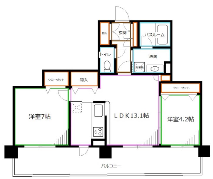 グランピラー高井戸 間取り