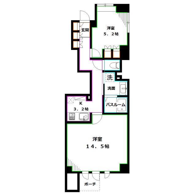 H-スクエア吉祥寺南町 間取り