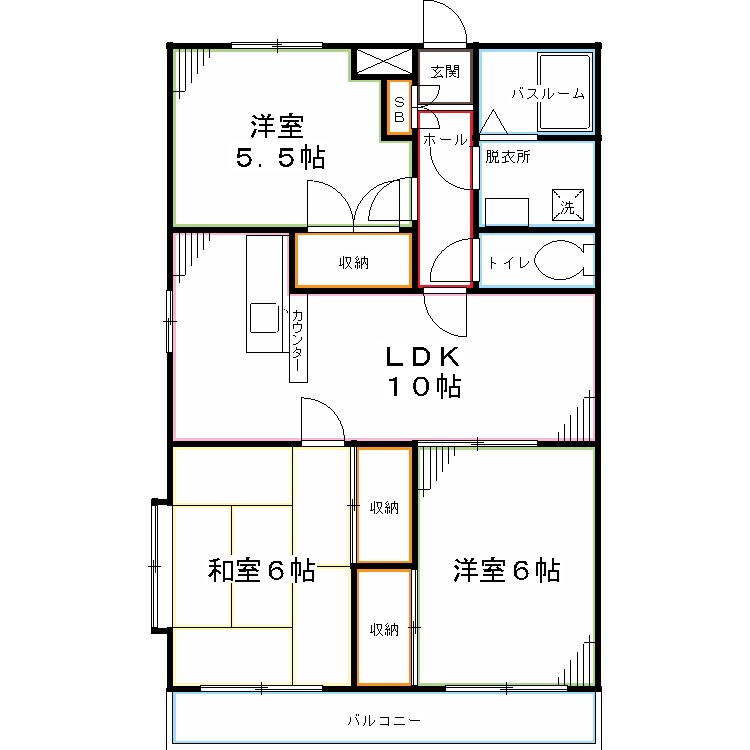 ロイヤルストーク国分寺 間取り