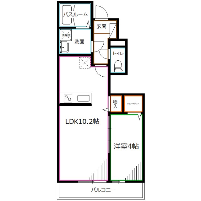 リブリ・SUN　GREEN 間取り