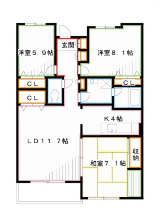 武蔵野パークヒルズ 間取り