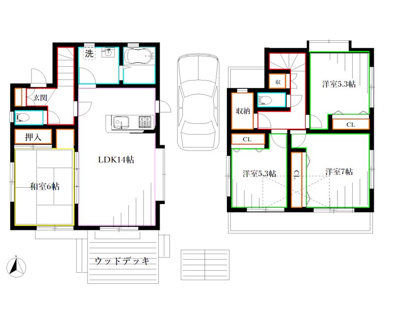 東町三丁目戸建 間取り