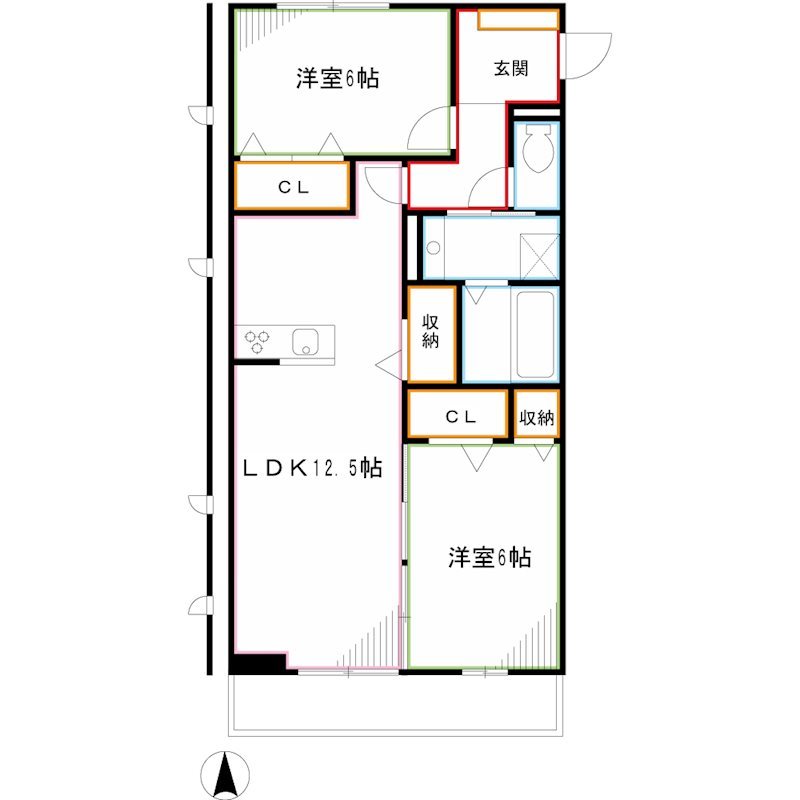 ファームサイドヒルキタノ 間取り