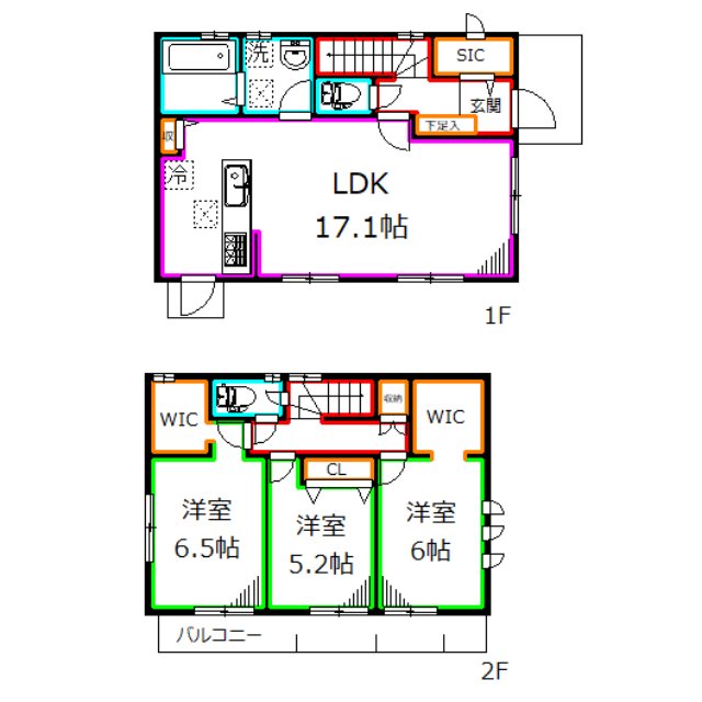 貫井北町５丁目戸建賃貸住宅 間取り