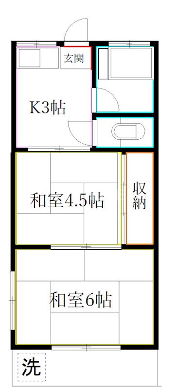 コーポ八幡 間取り