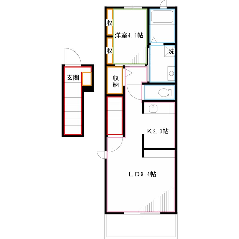 カレント 咲く花Ⅱ 間取り