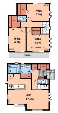 小川町1丁目478戸建賃貸住宅    間取り